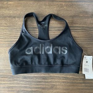 NWT Adidas climalite women’s black sports bra size M